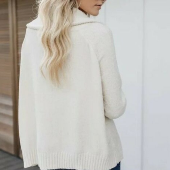 New Chenille Off the Shoulder Women's Cozy Sweater - Picture 4 of 8